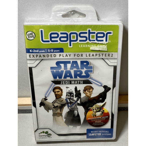 LeapFrog Leapster Learning Game Star Wars - Jedi Math (Mathematics) SEALED NEW - Picture 1 of 7